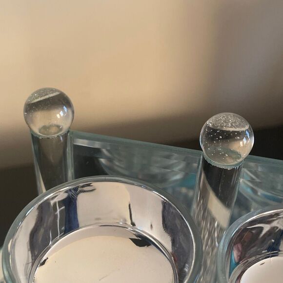 New Crystal clear trio mini candle holder decorative pendulum home decor mirror - Picture 13 of 16